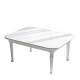 Classic White Curved Coffee Table