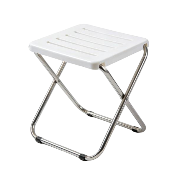 Slatted Plastic Folding Stool