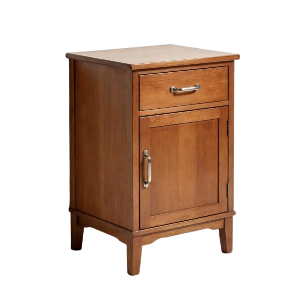 Traditional 1-Drawer 1-Door Nightstand