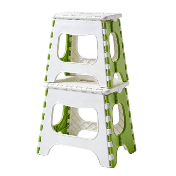 Stackable Two-Tone Folding Step Stool