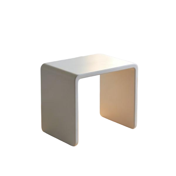 Curved U-Shaped Accent Table