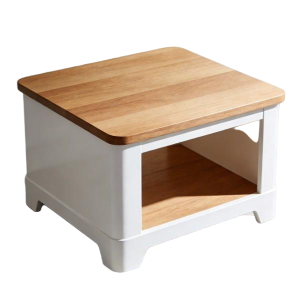 Two-Tone Open Shelf Side Table